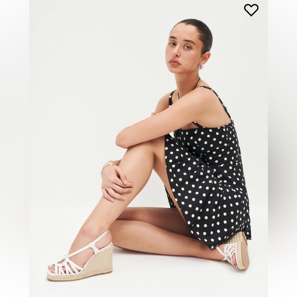 Reformation Candice woven wedge espadrilles